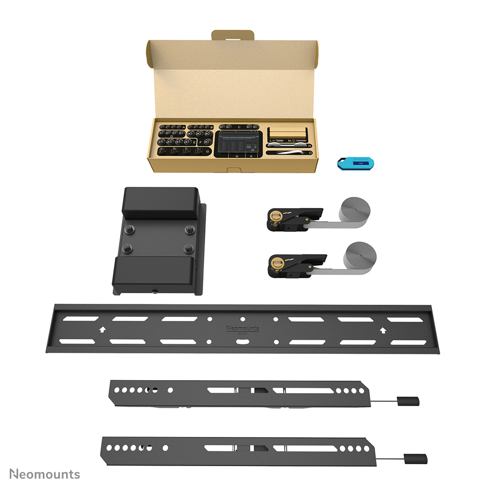 Neomounts WL30S-910BL16 Supporto TV per colonna 40-75" - fisso - bloccabile - diam. 25-100 cm - verticale